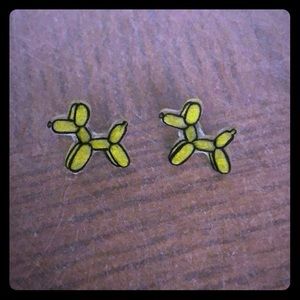 Handmade Balloon Dog Earrings